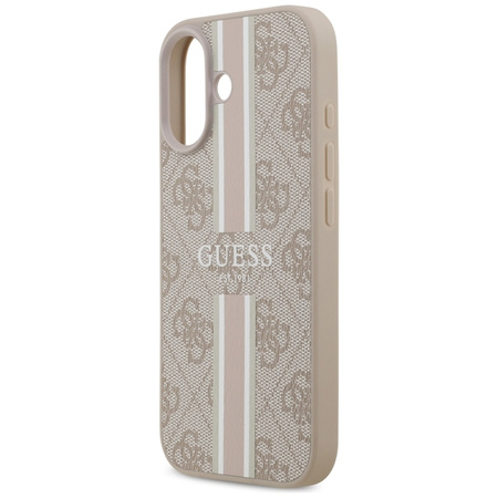 Guess 4G Printed Stripes MagSafe - Etui iPhone 17 (różowy) (GUHMP17SP4RPSP)
