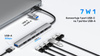 Unitek Hub USB-A/C 7w1 USB A z adapterem USB A 5 Gbps (H1209AGY01)