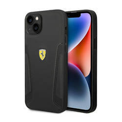 Ferrari Leather Stamp Sides – Etui iPhone 14 Plus (Czarny) (FEHCP14MRBUK)