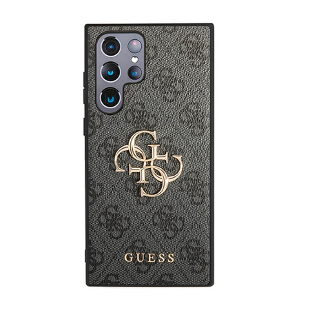 Guess 4G Big Metal Logo - Etui Samsung Galaxy S23 Ultra (szary) (GUHCS23L4GMGGR)