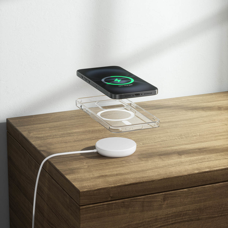 Belkin Ładowarka magnetyczna, Qi2 15W, rozkładana, zasilacz 20W, biała (WIA011KQWH)