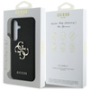 Guess Grained Big 4G Logo Small Classic Logo - Etui do Samsung Galaxy S25 (czarny) (GUHCS25SPGT4MBK)