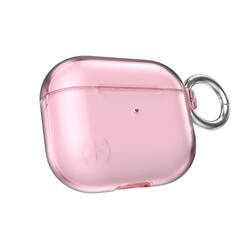 Speck Presidio Clear - Etui Apple AirPods 3 z ochroną antybakteryjną Microban (Icy Pink) (141176-9569)