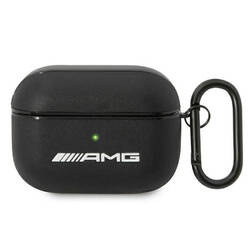 AMG Leather Big Logo - Etui AirPods Pro (czarny) (AMAPSLWK)