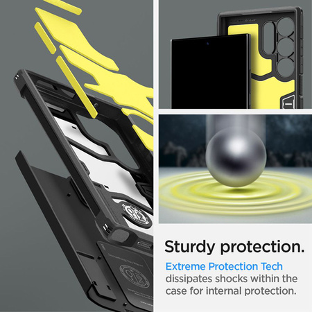 Spigen Tough Armor - Etui do Samsung Galaxy S24 Ultra (Czarny) (ACS07300)