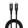 Crong Soft Link - Kabel 100W PD 5A USB-C do USB-C 120cm (czarny) (CRGSL120USCCBLK)