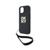 DKNY Wrist Strap Stock Logo - Etui iPhone 15 Plus (czarny) (DKHCP15MPBSWSK)