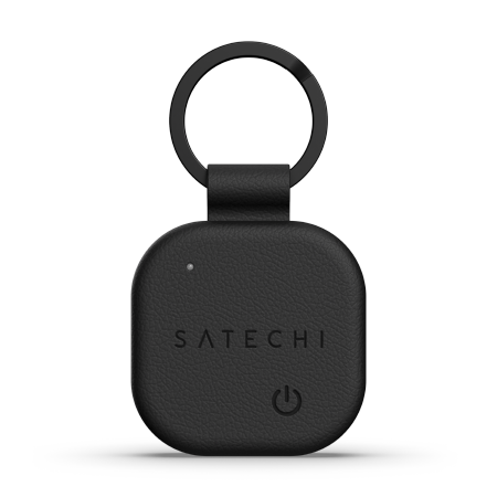 Satechi FindAll Keychain - brelok ze skóry wegańskiej z lokalizatorem kompatybilny z Apple Find My (black) (ST-LKCFK)