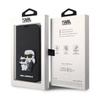 Karl Lagerfeld Booktype NFT Saffiano Karl & Choupette - Etui iPhone 14 Pro (Czarny) (KLBKP14LSANKCPK)