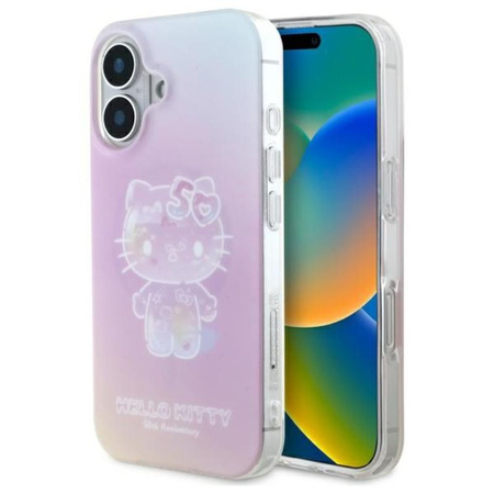 Hello Kitty IML 50TH Anniversary MagSafe - Etui iPhone 16 (różowy) (HKHMP16SH50AP)