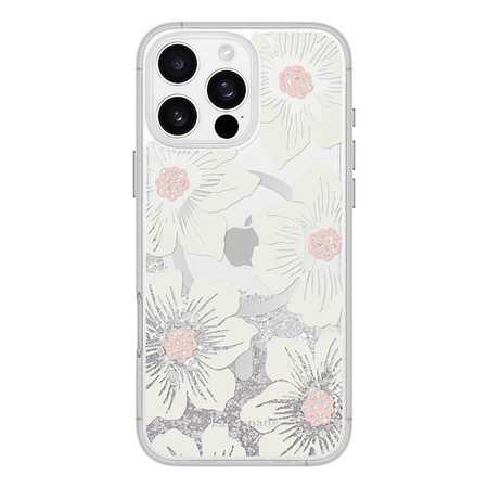 Kate Spade New York Liquid Glitter MagSafe - Etui iPhone 16 Pro Max (Hollyhock Floral) (KS054616)