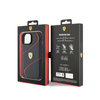 Ferrari Twist Metal Logo - Etui iPhone 15 (czarny) (FEHCP15SPTWK)