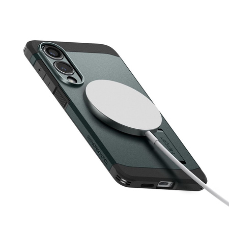 Spigen Tough Armor MagSafe - Etui do Samsung Galaxy S25 Edge (Abyss Green) (ACS09424)