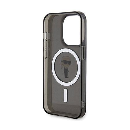 Karl Lagerfeld IML Ikonik MagSafe - Etui iPhone 14 Pro Max (czarny) (KLHMP14XHFCKNOK)