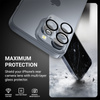 Crong Lens Shield - Szkło na aparat i obiektyw iPhone 16 Pro / iPhone 16 Pro Max / iPhone 15 Pro / iPhone 15 Pro Max (CRGLSIP16P)