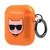 Karl Lagerfeld Choupette Head - Etui Airpods (fluo pomarańczowy) (KLA2UCHFO)