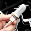 Borofone - ładowarka samochodowa 2x USB, biały (BFO-BZ5-W)
