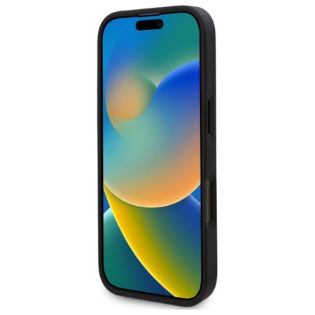 Karl Lagerfeld Leather Monogram Metal Logo MagSafe - Etui iPhone 16 Pro Max (czarny) (KLHMP16XPKHPORPK)