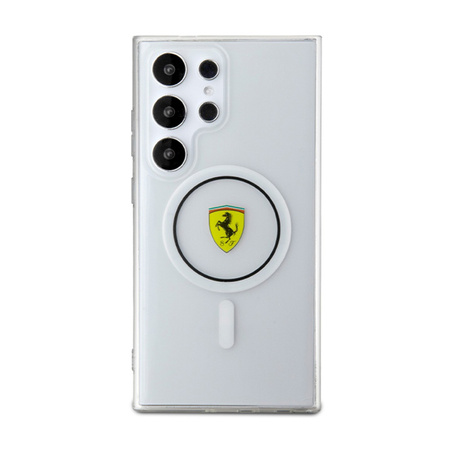 Ferrari IML Transp Inner Circle Line MagSafe - Etui Samsung Galaxy S24 Ultra (przezroczysty) (FEHMS24LU3CLK)