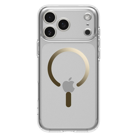 Spigen Ultra Hybrid Mag MagSafe - Etui do iPhone 17 Pro (Clear/Gold) (ACS10348)