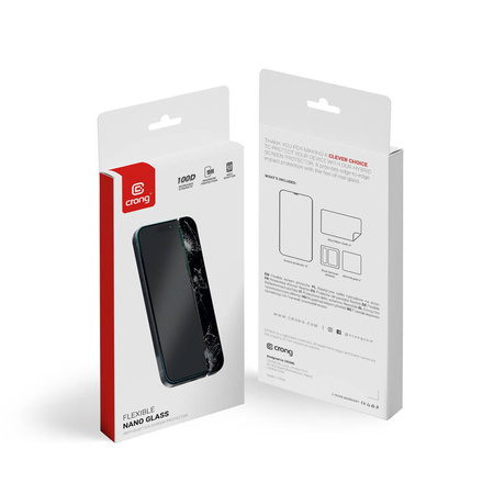 Crong Nano Glass - Niepękające szkło hybrydowe iPhone 15 Pro (CRG-NANO-IP61P)