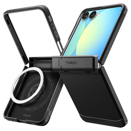 Spigen Tough Armor Pro Mag MagSafe - Etui do Samsung Galaxy Z Flip 7 (Black) (ACS09561)
