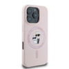 Karl Lagerfeld Silicone Karl & Choupette Ring MagSafe - Etui iPhone 16 Pro (różowy) (KLHMP16LSCMKCRHP)