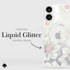 Kate Spade New York Liquid Glitter MagSafe - Etui iPhone 16 (Hollyhock Floral) (KS054600)