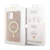 Guess 4G MagSafe - Etui iPhone 14 Plus (Różowy) (GUHMP14MH4STP)