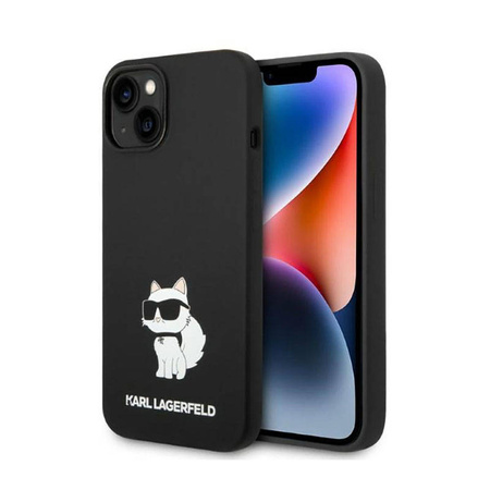 Karl Lagerfeld Silicone NFT Choupette - Etui iPhone 14 Plus (czarny) (KLHCP14MSNCHBCK)