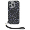Karl Lagerfeld Zebra With Cord - Etui iPhone 16 Pro Max (fioletowy) (KLHCP16XHZBPKCCU)
