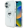Karl Lagerfeld IML Metal Choupette Head MagSafe - Etui iPhone 16 Plus (biały) (KLHMP16MHLSCHH)