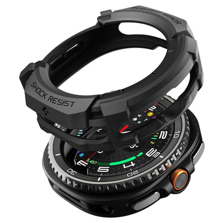 Spigen Rugged Armor - Obudowa do Samsung Galaxy Watch 8 Classic 46 mm (Matte Black) (ACS10012)