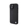 BMW Leather Hot Stamp MagSafe - Etui iPhone 15 (Czarny) (BMHMP15SSLLBK)