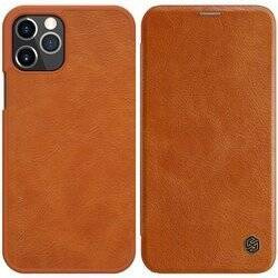 Nillkin Qin Leather Case - Etui Apple iPhone 12 Pro Max (Brown) (IP67-01675)