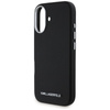 Karl Lagerfeld Saffiano Full Wrapped Elongated Metal Logo MagSafe - Etui do iPhone 16 (czarny) (KLHMP16SPSAFWMCK)