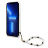 Guess White Pearl Strap - Etui iPhone 13 Pro (przezroczysty) (GUHCP13LKPSWH)