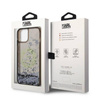 Karl Lagerfeld Liquid Glitter Round RSG Logo Case - Etui iPhone 14 (czarny) (KLHCP14SLCRSGRK)