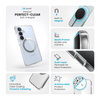 Speck Presidio Perfect-Clear Magnet - Etui Samsung Galaxy S25 / S24 MagSafe (Clear / Chrome Finish / Serene Silver) (150873-3199)