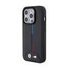 BMW Quilted Tricolor - Etui iPhone 15 Pro (czarny) (BMHCP15L22PVTK)