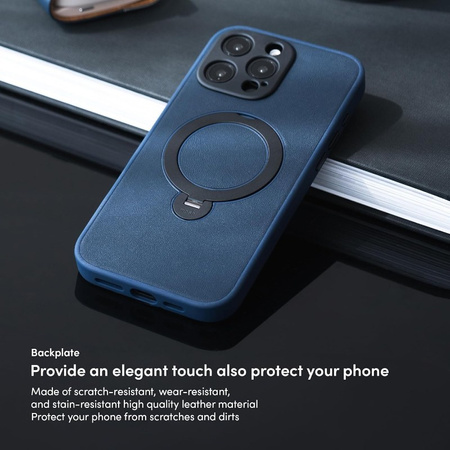 Moshi Kameleon MagSafe - Etui iPhone 16 Pro z funkcją podstawki (Midnight Blue) (99MO241113)