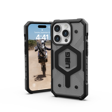 UAG Pathfinder Magsafe - obudowa ochronna do iPhone 15 Pro kompatybilna z MagSafe (ash) (114281113131)