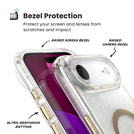 Speck Presidio Lux MagSafe - Etui iPhone Air (Glitter / Gold Metallic) (150969-9221)
