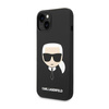 Karl Lagerfeld Silicone Ikonik Karl`s Head - Etui iPhone 14 Plus (czarny) (KLHCP14MSLKHBK)