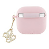 Guess Silicone 4G Charm - Etui AirPods 4 (różowy) (GUA4LECG4P)