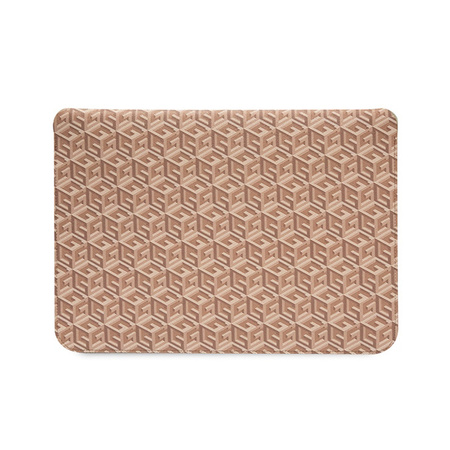 Guess GCube Stripes Computer Sleeve - Etui na notebooka 16" (brązowy) (GUCS16HGCFSEW)