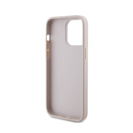 Guess 4G Metal Gold Logo - Etui iPhone 15 Pro Max (różowy) (GUHCP15XG4GFPI)
