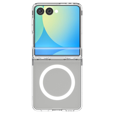 Spigen Ultra Hybrid Pro Mag MagSafe - Etui do Samsung Galaxy Z Flip 7 (Clear/White) (ACS09559)