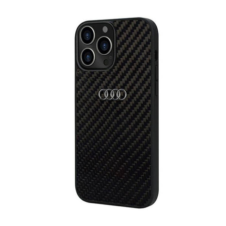 Audi Carbon Fiber - Etui iPhone 13 Pro Max (Czarny) (AU-TPUPCIP13PM-R8/D2-BK)