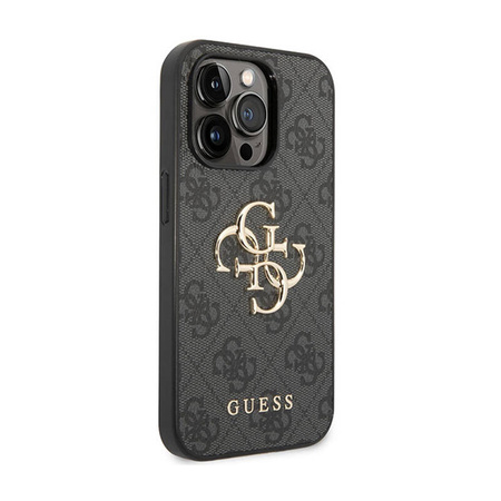 Guess 4G Big Metal Logo - Etui iPhone 15 Pro (szary) (GUHCP15L4GMGGR)